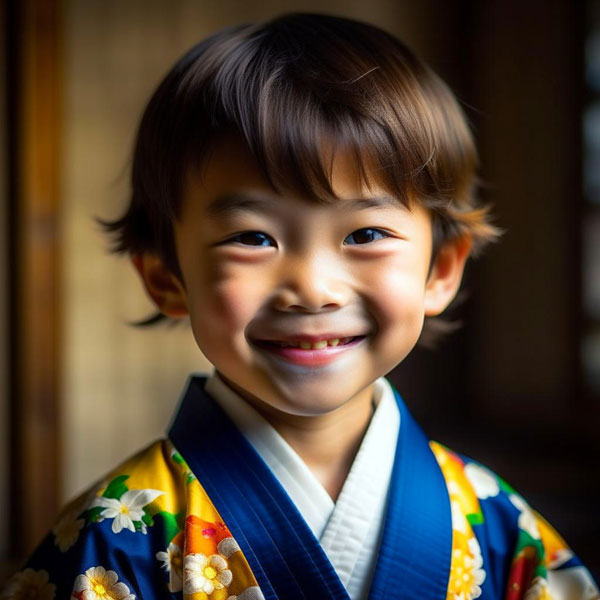 улыбающийся японский мальчик