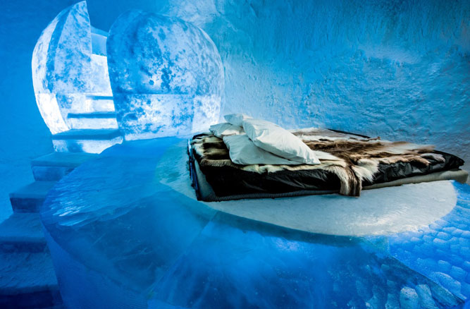 ледяной отель в Швеции